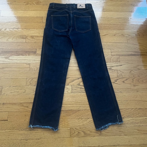 ALEXACHUNG dark wash straight leg jeans, 27 - Picture 2 of 9